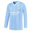 Camisolas Manchester City 2023-24 1º Equipamento Principal Manga Comprida
